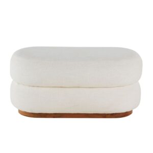 Wohnli Möbelsuche - Polsterbank mit Bouclé-Bezug