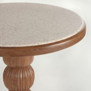 wohnli-moebel-suche-249480-1 Runder Esstisch aus massivem Mangoholz für 2-4 Personen D70cm 70x75x70cm Massivholz Braun Maisons du Monde Möbel Esszimmermöbel Esstische