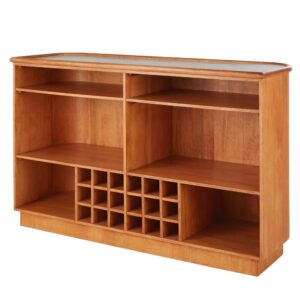 Bar mit Terrazzo-Oberfläche aus Mangoholz 170x110x58cm Holz Braun Maisons du Monde Möbel Esszimmermöbel Barmöbel