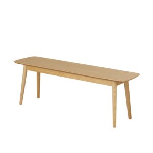Bank L130cm 130x45x35cm Holz Beige Maisons du Monde Möbel Esszimmermöbel Sitzbank und Holzbank
