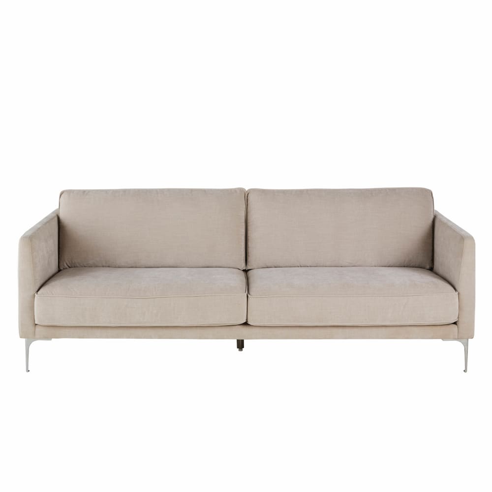 Wohnli Möbelsuche - 3/4-Sitzer-Sofa mit recyceltem Samtbezug