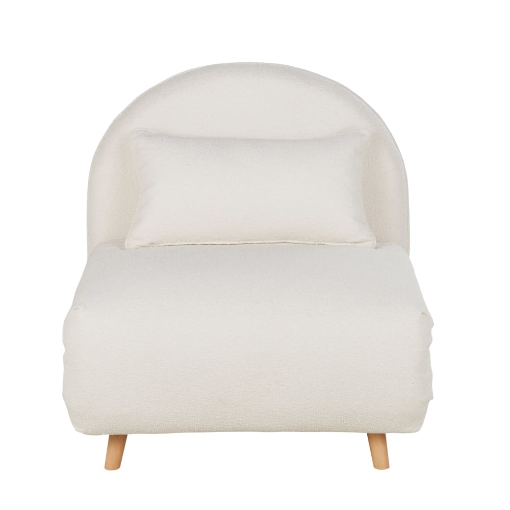 Wohnli Möbelsuche - Schlafsessel mit Bouclé-Bezug