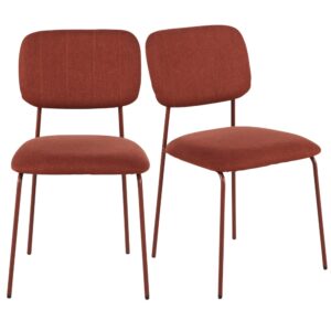 Wohnli Möbelsuche - 2er Set Stühle aus recyceltem Polyester und Stahl