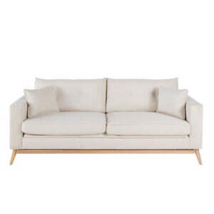 Wohnli Möbelsuche - 3-Sitzer-Sofa im skandinavischen Stil mit Samtbezug