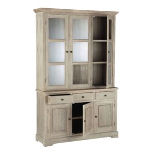 wohnli-moebel-suche-250191-1 3-schubladeniger Schrank aus Paulowniaholz