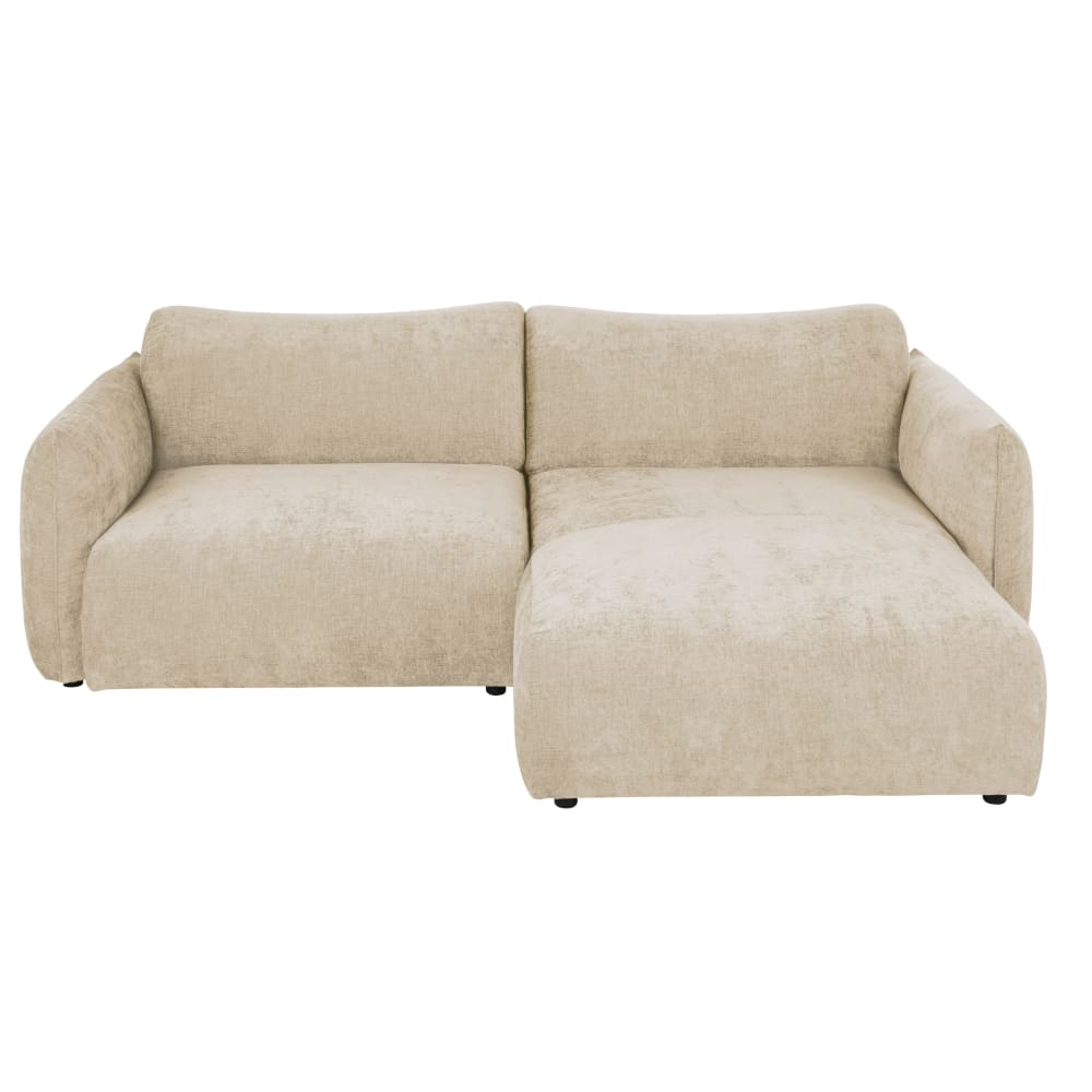 Wohnli Möbelsuche - Ecksofa mit Ecke rechts und Samtbezug