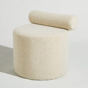 50x54x50cm Polyester Weiß Maisons du Monde Sofas und Sessel Sessel, Poufs und Fußbänke Sessel