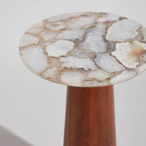 28x61x28cm Marmor Weiß Maisons du Monde Möbel Wohnzimmermöbel Beistelltische