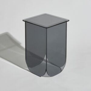 27x45x27cm Glas Grau Maisons du Monde Möbel Wohnzimmermöbel Beistelltische