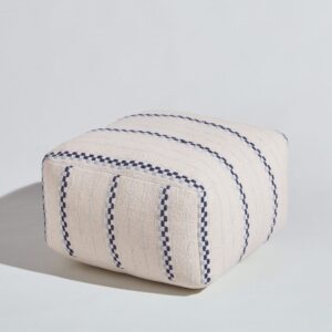 56.5x40x55.5cm Baumwolle Weiß Maisons du Monde Sofas und Sessel Sessel, Poufs und Fußbänke Sessel