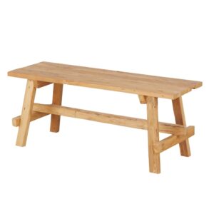wohnli-moebel-suche-251929-1 Bank aus Teakholz recycelt 100x41.5x41cm Holz Beige Maisons du Monde Möbel Esszimmermöbel Sitzbank und Holzbank