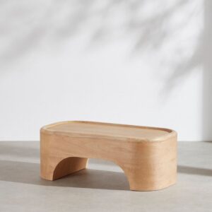 95x35x48cm Holz Beige Maisons du Monde Möbel Wohnzimmermöbel Couchtische