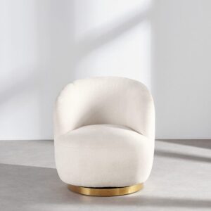 72.5x74.5x71.5cm Polyester Weiß Maisons du Monde Sofas und Sessel Sessel, Poufs und Fußbänke Sessel