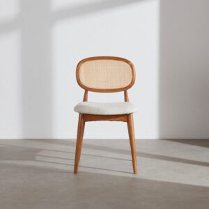 46x78.5x51cm Rohrgeflecht Braun Maisons du Monde Möbel Esszimmermöbel Stühle