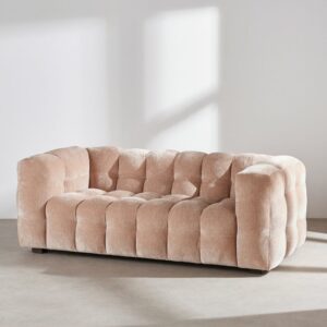 206x76x102cm Polyester Beige Maisons du Monde Sofas und Sessel Sofas 2-Sitzer-Sofas & 3-Sitzer-Sofas