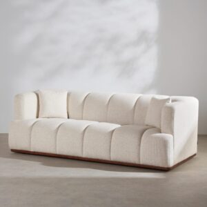 211x74x99cm Polyester Beige Maisons du Monde Sofas und Sessel Sofas 2-Sitzer-Sofas & 3-Sitzer-Sofas