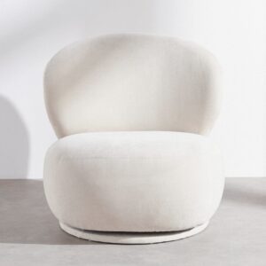 76x78x80cm Polyester Beige Maisons du Monde Sofas und Sessel Sessel, Poufs und Fußbänke Sessel