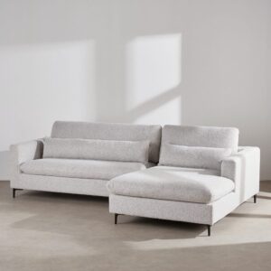 wohnli-moebel-suche-252530-1 Rechtwinkliges Ecksofa mit 4/5 Sitzplätzen und hochklappbaren Kopfstützen, grau 270x103x163cm Massivholz Grau Maisons du Monde Sofas und Sessel Sofas Ecksofas