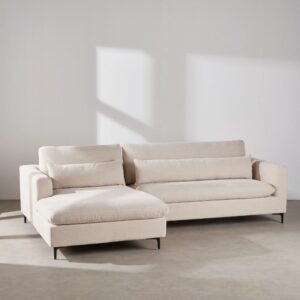 270x103x163cm Polyester Beige Maisons du Monde Sofas und Sessel Sofas Ecksofas