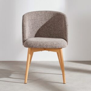 54.5x78x54.5cm Polyester Braun Maisons du Monde Möbel Esszimmermöbel Stühle