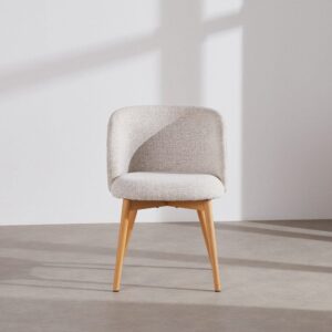 54.5x78x54.5cm Polyester Weiß Maisons du Monde Möbel Esszimmermöbel Stühle