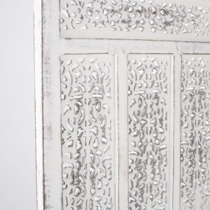 Weiß getünchte Holzwand 203x153x2.5cm Holz Weiß Maisons du Monde Möbel Schlafzimmermöbel Raumteiler und Paravent