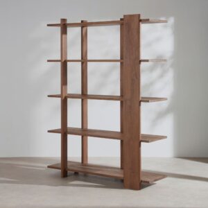 wohnli-moebel-suche-252598-1 Regal aus Mangoholz L145 145x190x49cm Massivholz Braun Maisons du Monde Möbel Wohnzimmermöbel Regale