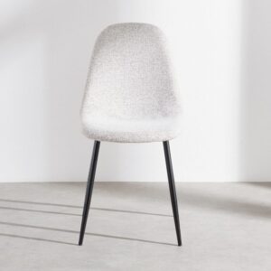 44.5x86.5x54cm Polyester Beige Maisons du Monde Möbel Esszimmermöbel Stühle