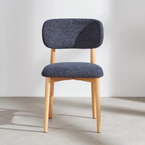 47x79.5x51.5cm Polyester Beige Maisons du Monde Möbel Esszimmermöbel Stühle