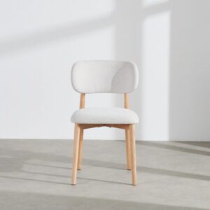 47x79.5x51.5cm Polyester Beige Maisons du Monde Möbel Esszimmermöbel Stühle