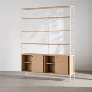 wohnli-moebel-suche-252679-1 153x200x30cm Spanplatte Weiß Maisons du Monde Möbel Wohnzimmermöbel Regale