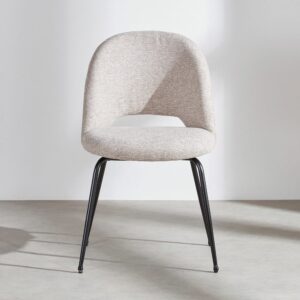 51x82.5x51cm Polyester Beige Maisons du Monde Möbel Esszimmermöbel Stühle