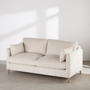 180x86x97cm Polyester Beige Maisons du Monde Sofas und Sessel Sofas Schlafsofas