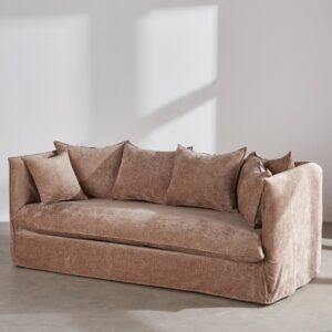 203x84x98cm Polyester Beige Maisons du Monde Sofas und Sessel Sofas 2-Sitzer-Sofas & 3-Sitzer-Sofas