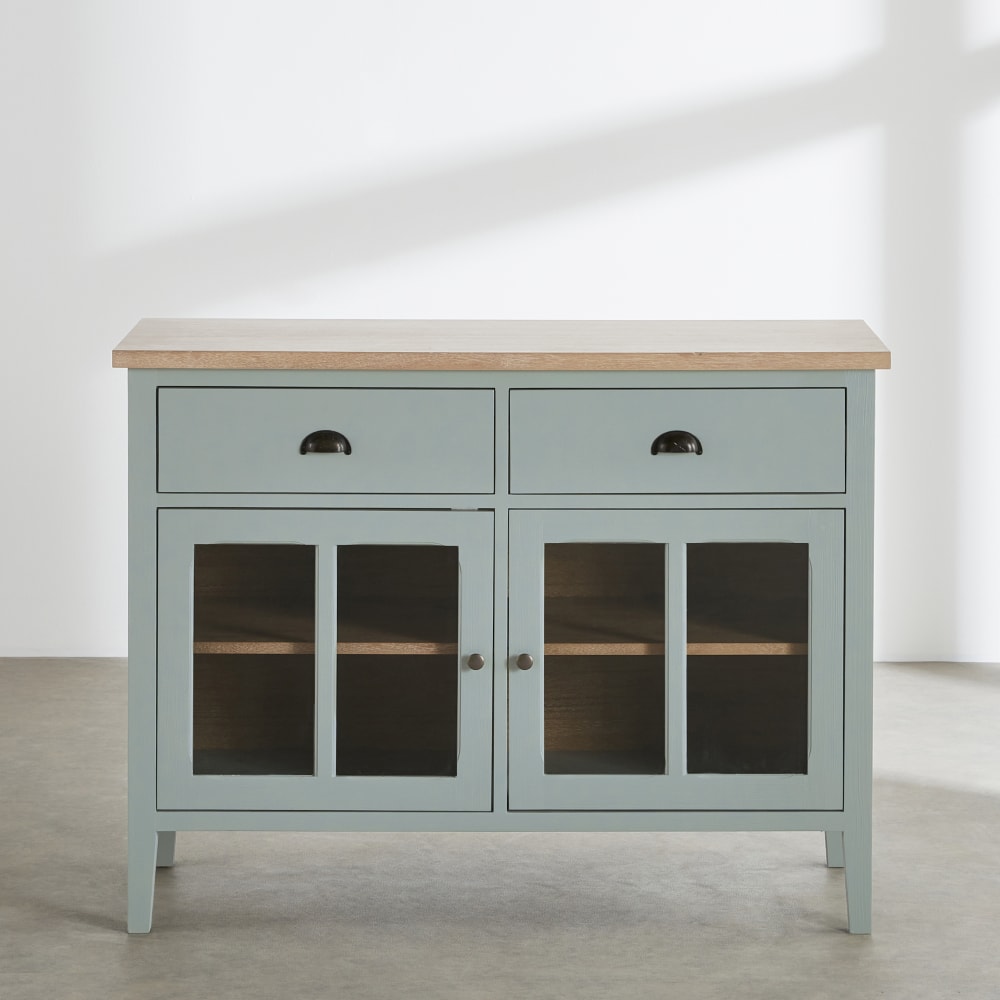 wohnli-moebel-suche-253247 Wohnli Möbelsuche - Zweifarbiges Sideboard mit 2 Türen und 2 Schubladen