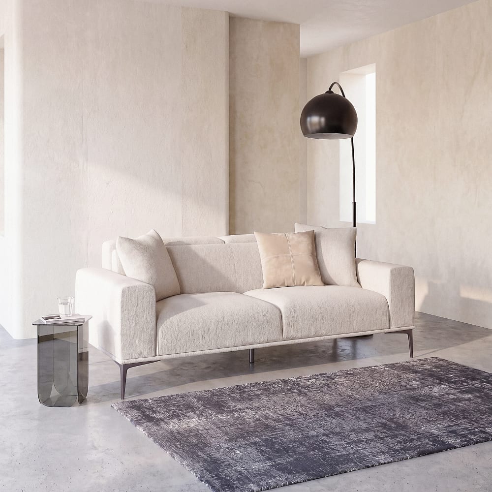 wohnli-moebel-suche-253727 Wohnli Möbelsuche - 2-Sitzer-Sofa aus beigefarbenem Polyestergewebe