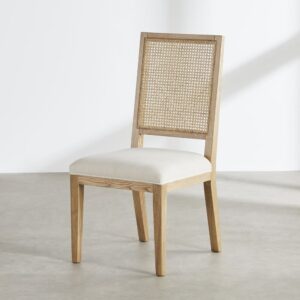 wohnli-moebel-suche-253768 Wohnli Möbelsuche - Stuhl aus recyceltem Polyestergewebe und beigefarbenem Leinen