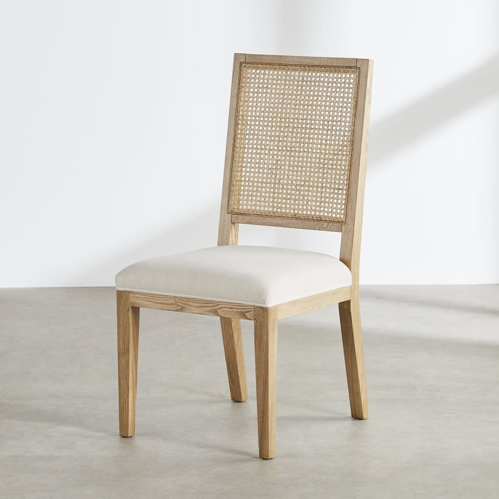 wohnli-moebel-suche-253768 Wohnli Möbelsuche - Stuhl aus recyceltem Polyestergewebe und beigefarbenem Leinen
