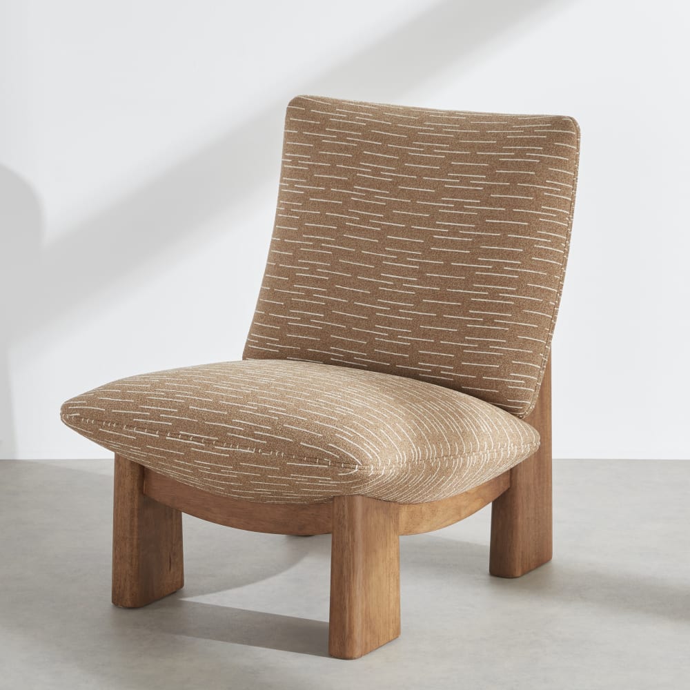 wohnli-moebel-suche-253771 Wohnli Möbelsuche - Sessel mit braunem Jacquard-Polyestergewebe und Beinen aus Gummibaumholz