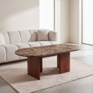 wohnli-moebel-suche-253808 Wohnli Möbelsuche - Couchtisch aus braunem Marmor und massivem