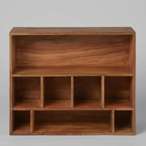 wohnli-moebel-suche-254763-1 Regal aus gewachstem Salholz 70x60x20cm Recyceltes Holz Braun Maisons du Monde Möbel Wohnzimmermöbel Regale
