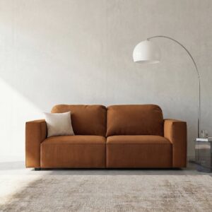 wohnli-moebel-suche-254954 Wohnli Möbelsuche - Dreiviertelsitzer-Sofa aus bronzefarbenem Polyestergewebe