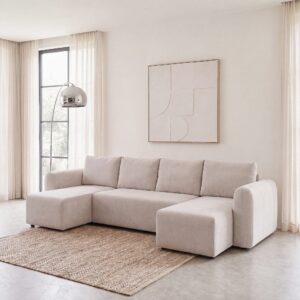 wohnli-moebel-suche-255003 Wohnli Möbelsuche - Beiges 6/7-Sitzer-Panorama-Schlafsofa