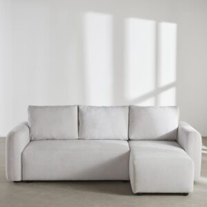 wohnli-moebel-suche-255009-1 Beige 4/5-Sitzer Ecksofa-Schlafsofa 251x96x148cm Spanplatte Beige Maisons du Monde Sofas und Sessel Sofas Ecksofas