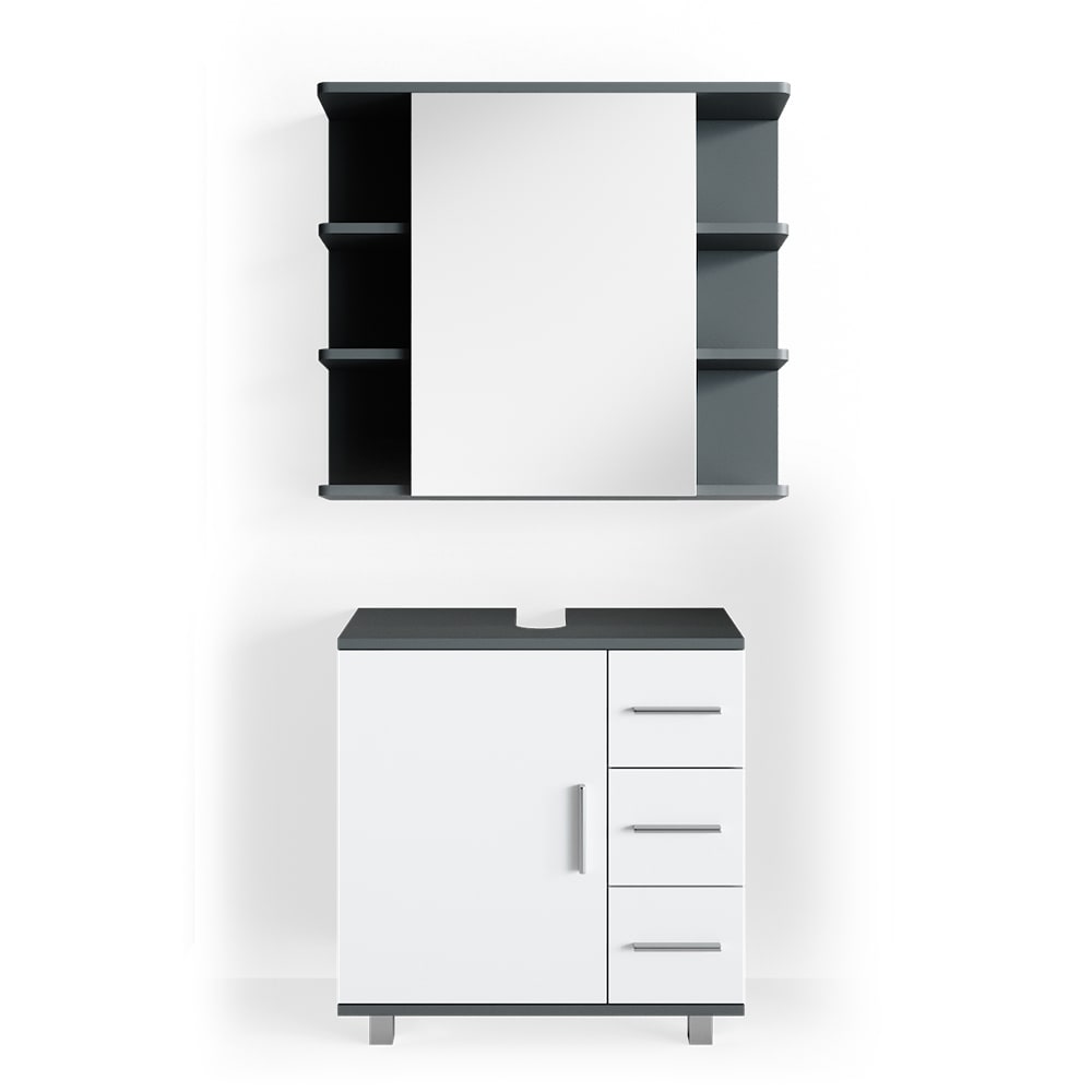 wohnli-moebel-suche-2er-Set-Badmoebel-Set-Anthrazit Wohnli Möbelsuche - 2er Set