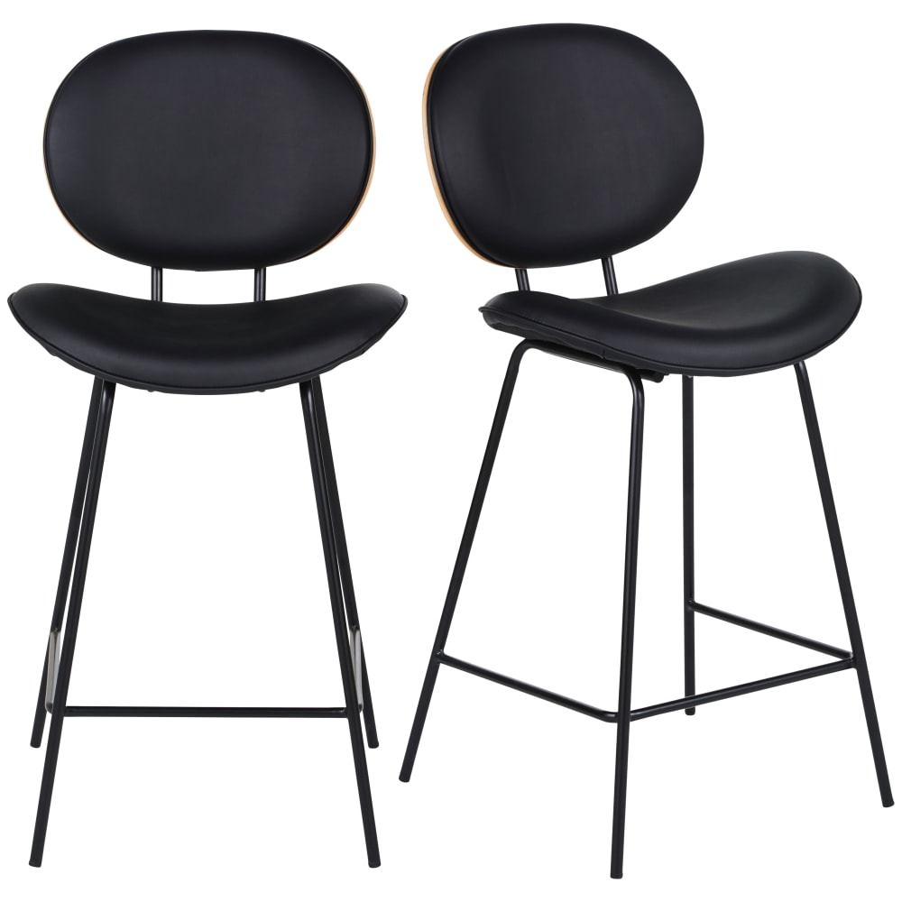 wohnli-moebel-suche-2er-Set-Barhocker-aus-Holz-und-Stahl-schwarz Wohnli Möbelsuche - 2er Set Barhocker aus Holz und Stahl
