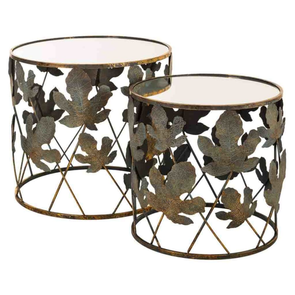 wohnli-moebel-suche-2er-Set-Beistelltische-aus-Metall-Masse-120x60x56h-cm-gold Wohnli Möbelsuche - 2er Set Beistelltische aus Metall