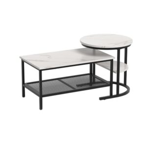 Wohnli Möbelsuche - 2er Set Couchtisch Holz 80 x 46 x 41 cm