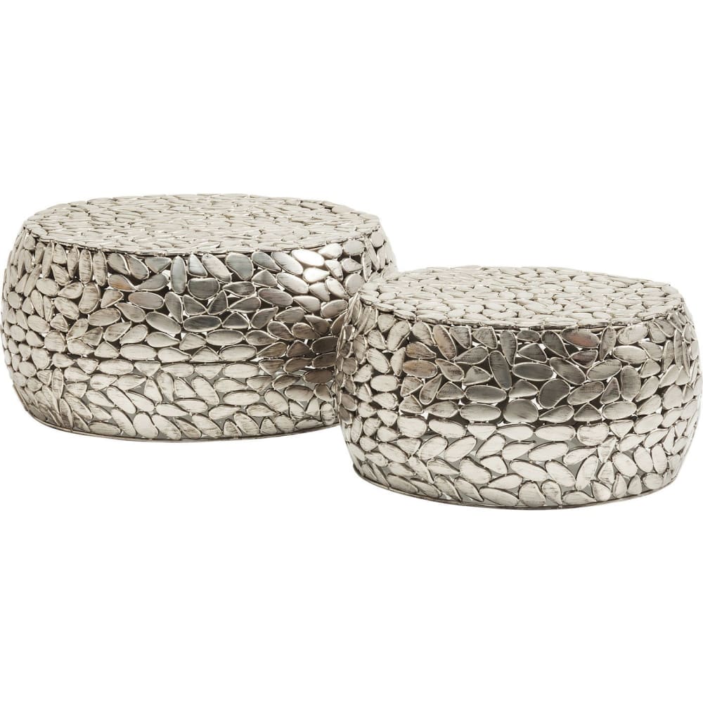 wohnli-moebel-suche-2er-Set-Couchtische-aus-Stahl-silber Wohnli Möbelsuche - 2er Set Couchtische aus Stahl