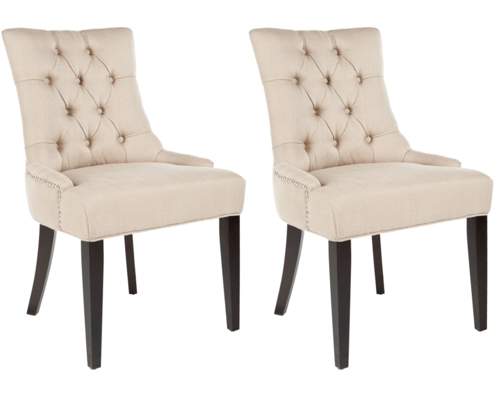 Wohnli Möbelsuche - 2er-set esszimmerstühle aus birkenholz beige